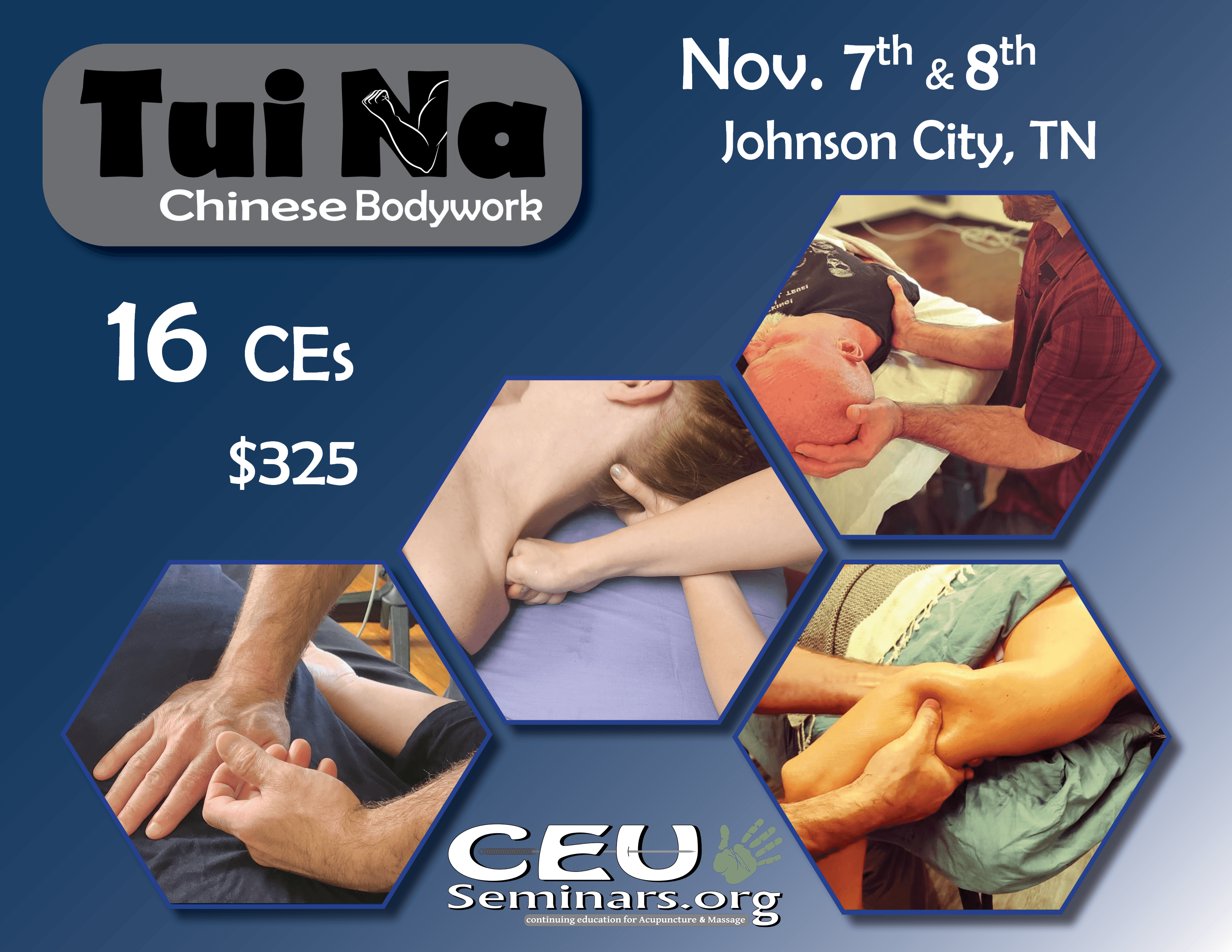 Tui Na: Chinese Bodywork with Nate Novgrod (16 CEs) November 7 & 8, 2026